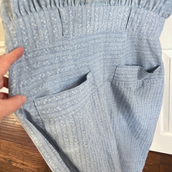 Vintage Cotton House Dress Made In USA Size 9/10  70s 80’s  Blue Floral - Picture 3 of 10